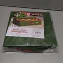 ZOBER Underbed Christmas Ornament Storage Box - Stores 64 3" Ornaments, With Dividers - Tear Proof 600D Oxford Fabric, Ornament Organizer Storage Box, Durable Christmas Containers Holder - Green