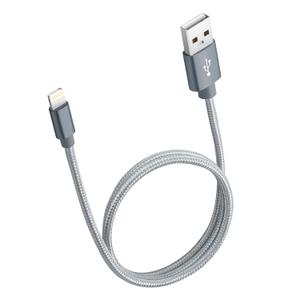 ROFAY 2ft iPhone Charger Cable [Mfi-Certified] Nylon Braided High Speed 2FT USB-A to Lightning Cable Compatible for iPhone 13 Pro Max/12/11 Pro/XS/XR/X/8/7/6/5/iPad (2ft, Grey)