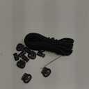 Versatile 1/8-Inch (3mm) Elastic Cord - 10 Yards With 10 Pack Plastic Spring Locks - Stretch Rope and Drawstring for Sewing, Crafting, and DIY Projects (Black)