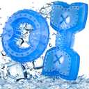 Hungdao 2pcs Puppy Teething Rings Freezable Dog Teething Toy Pet Cooling Chew Toy for Puppies Small Dogs & Medium Dog Suitable Fetch Food Relieve Dental Discomfort