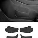 YOKOOHITECH Center Console Side Anti-Kick Mats, Model Y Dust Resistant Protector Cover Leather Fabric Anti Kick Pad Compatible with Tesla Model Y 2021-2024 (for Model y 2021-2024)