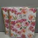 Pack of 2 Academic Planner 2025-2026, 8.5" x 11", Weekly & Monthly Planner from JUL.2025 to JUN.2026, Column View Calendar Organizers, Spiral Hardcover Agenda Book with Tabs for Office School Supplies, Floral