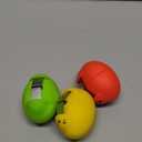 PowCube Egg Cracker, Silicone Egg Shell Opener, Cute Egg Shaped Design, Opens Eggs with Ease, A Little Happiness Boost for Your Kitchen. (3Pack–Green, Red, Yellow)