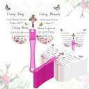 Burbell Church Fans Handheld Bulk Butterfly Christian Religious Church Plastic Fans Bible Verse Scripture Gifts for Women Men Decoration Christian Religious Gift
