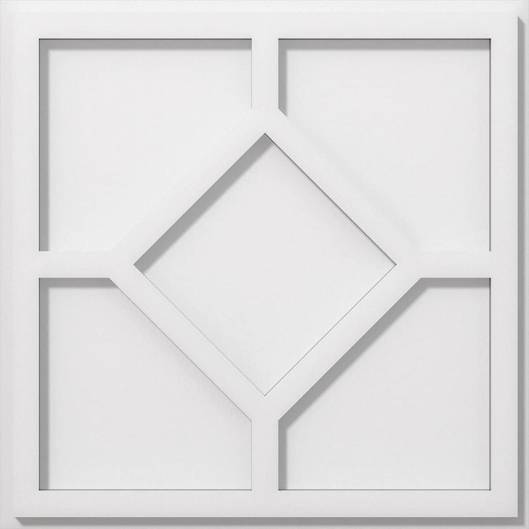 Ekena Millwork CMP16EY Embry Architectural Grade PVC Contemporary Urethane Ceiling Medallions 16"OD x 5 1/2"C x 1"P