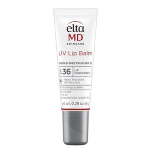 EltaMD UV Lip Balm Sunscreen, Moisturizes and Protects Dry Cracked Lips, Water Resistant up to 80 Minutes, Transparent Zinc Oxide Sunscreen (0.28 Ounce (Pack of 1))