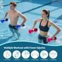 YOTAN Water Dumbbells Set, 2 PCS Water Weights for Pool Exercise, Pool Weights for Water Exercise Resistance, Aquatic Exercise Equipment for Aqua Therapy, Pool Fitness, Weight Loss