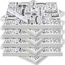 Outus 600 Pcs 8 x 10 inch Deli Wax Paper Sheets Grease Resistant Tray Basket Liners Newsprint Paper Water and Grease Proof Sandwich Wrapping Square Hot Dog Wrappers for Food Baking (White)