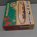 Christmas Train Sets for Around The Tree,Kids Train Set Steam Trains for Boys Girls,Sounds & Lights, for Kids 4 5 6 7 8 + Years Party Favors Party Decorations