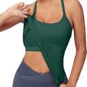 MathCat Workout Tank Tops for Women with Built in Bra, Sleeveless Gym Tops Seamless Racerback Athletic Yoga Shirts, Size: S