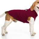 BEAUTYZOO Dog Fleece Vest Sweater Winter Jacket for Small and Medium Large Dogs with D-Ring Leash Cold Weather Coat Hoodie for XS S M Dogs Boy or Girls, Red XL