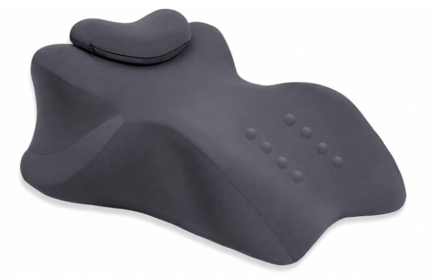 Memory Foam Ergonomic Wedge Intimacy Pillow - 27 Lift Support Cushion for Sleeping, Reading & Prone Positions Multi-Functional Rest Pillow for Neck, Waist & Back Pain Relief Washable Cover- Grey, one size