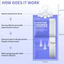 CLEVAST Moisture Absorbers Packets 10 Pack, Dehumidifier Bags for Closet, Unscented Hanging Humidity Absorber in Wardrobes, Bedrooms, Bathrooms(Net Wt. 230g/Pack)