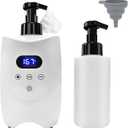 Hot Lather Machine for Shaving Professional Lather Maker for Men Face Shaving with 2 * 500ml Foam Bottle Large Capacity Shaving Foam Machine Warmer for Home Salon Barber Shop33