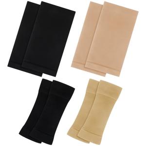 4 Pairs Slimming Arm Shaper and Thigh Slimmers Set, Elastic Compression Arm Shapers Upper Arm Sleeve Slimming Thigh Sleeves Thigh Wraps Slim for Women