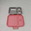 Stainless Steel Bento Lunch Box for Kids | 3-Compartment Lunch Box Container Kids | 100% Leakproof, Eco-Friendly, Perfect Portion Control for Kids&Adult Healthy Meals (Pink)