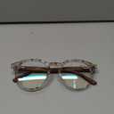 2SeeLife Large Round TR-90 Reading Glasses for Men & Women Medium-Large Fit, Durable, Spring Hinges, Blue Light Readers, Aqua Blue, +1.25