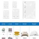 Vacuum Storage Bags for moving, Vacuum Seal Bags for Memory Foam, Latex, Clothing & Bedding, Space Saver Bags for Organization and Storage (XXX-Large)