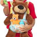 Melissa & Doug Mine to Love Carrier Play Set for Baby Dolls with Toy Bear, Bottle, Rattle, Activity Card