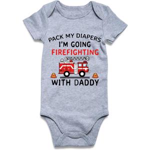 Loveternal Neutral Baby Girls Boys Cotton Romper Cute Saying Newborn Clothes 0-12 Months (6-9 Months)