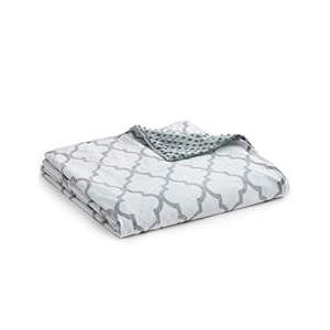 YnM Fuzzy Duvet Cover for Weighted Blankets (Lattice Scroll 60''x80'')