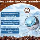 2-pack XL Espresso Cooling Balls, Stainless Steel Iced Coffee Coolers, Suitable for Cooling Espresso, Safe Materials, Enhances Coffee Flavor