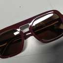 VANLINKER Retro Square Aviator Sunglasses for Women Men 70s Vintage Style Trendy Flat Top Rectangle Sun Glasses VL9826