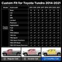 for Toyota Tundra Seat Covers 2014-2021, CrewMax only, for SR/ SR5, Black