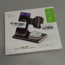 3 in 1 Foldable Charging Station for Apple Products,Wireless Charger for iPhone 17 16 15 14 13 12 Pro Max,Travel Dock Adapter&Light for iWatch Series 11 10 9 Ultra 3/2 SE 3/2,for AirPods 4 3 2 Pro 3/2 (White)