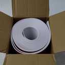 Flexible Vinyl Baseboard Trim, 4 Inch Peel and Stick Baseboard Molding Trim, Rubber Wall Base Board Moulding Trim for Floor (20 Feet) (White)