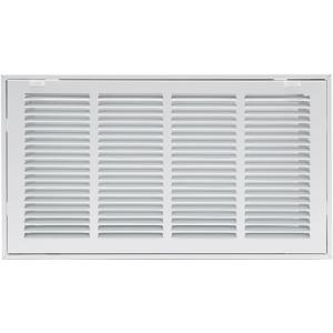 Howeall 20"W x 10"H [Duct Opening Size] Steel Return Air Filter Grille - Removable Face/Door for 1 inch Filters -HVAC Vent Cover Grill - White [Outer Dimensions: 22 5/8"W X 12 5/8"H]