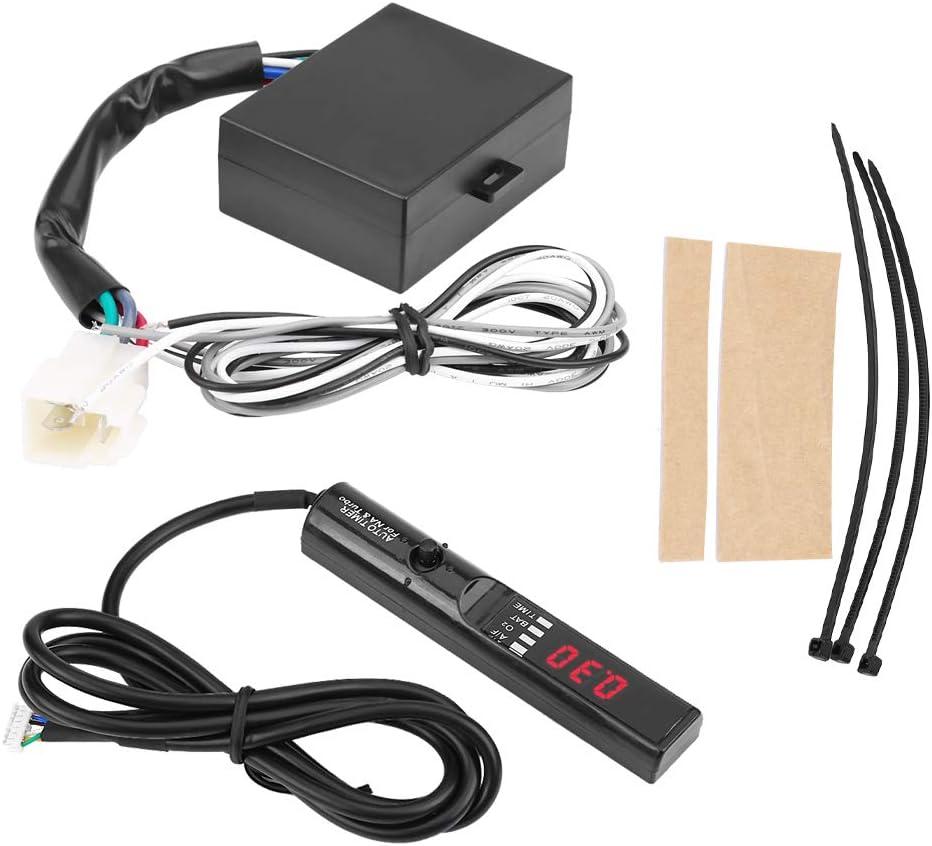Auto Turbo Timer, 12V Universal Turbo Timer Auto Modified Device Digital LED Display Parking Time Retarder Turbo Digital LED Display Black Pen Control Unit(red)