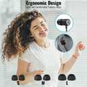 LUDOS Ultra Wired Earbuds in-Ear Headphones, Earphones with Microphone, Noise Isolating Ear Buds, Memory Foam for iPhone, Samsung, School Students, Kids, Women, Small Ears - Black