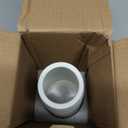 Simple Modern White Ceramic Vase - 10 Inch, Perfect for Pampas Grass, Rustic Table Centerpieces, Home Office Decor