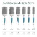Professional Round Brush for Blow Drying - Small Ceramic Ionic Thermal Barrel Brush for Sleek, Precise Heat Styling and Salon Blowout - Lightweight Round Hair Brush (Barrel 1.3 inch, Bristle 2 Inch)