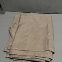 Fitable Faux Linen Tablecloth Rectangle 60 x 84 Inch - Fabric Neutral Table Cloth for 6 Foot Tables, Nature Faux Burlap Kitchen Table Cover for Dining, Party, Farmhouse, Outdoor Picnic, Camping