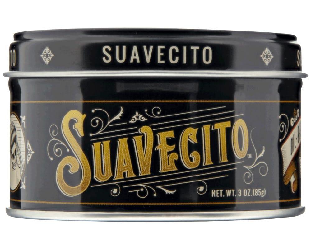 Suavecito Oil Based Pomade 3 oz Tin Can - Original Scent Hair Styling Long Lasting Hold, Healthy High Shine, For All Hair Types - Smooth Slickback To Pompadour Rockabilly Style Grease (3 Fl Oz (Pack of 1))