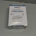 Electric Lunch Box Food Heater, 80W Heated Lunch Box for Adults, 12V 24V 110V Portable Food Warmer Lunch Box for Car Truck Work with Removable 304 Stainless Steel Container White