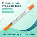 1ml 31G 1/2"(12.7mm) Individually Wrapped, U-100 Lab Syring Box of 100