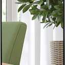 Giftgarden 47x14 Black Full Length Mirror Aluminum Alloy Framed, Sleek Long Full-Body Metal Tall Mirror Wall Mounted or Hang Over The Door for Bedroom Bathroom Closet