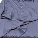 Men's Dress Shirts Solid Long Sleeve Stretch Wrinkle-Free Formal Shirt Business Casual Button Down Shirts Navy Blue Large Tall