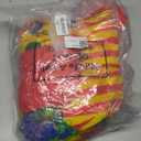 Funtery 7 Pcs Clown Costumes Set Includes Shoes, Nose, Hat, Wig, Gloves for Adults Carnival Clown Costumes (XX-Large)