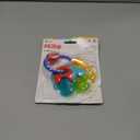 Nuby Ice Gel Teether Keys - Silicone Soothing Baby Teether Toys for Infants - Gentle for Sore Gums Colorful and Fun Toys - Safe and Durable Infant Baby Teething Toy - Pink (1 Count (Pack of 1))