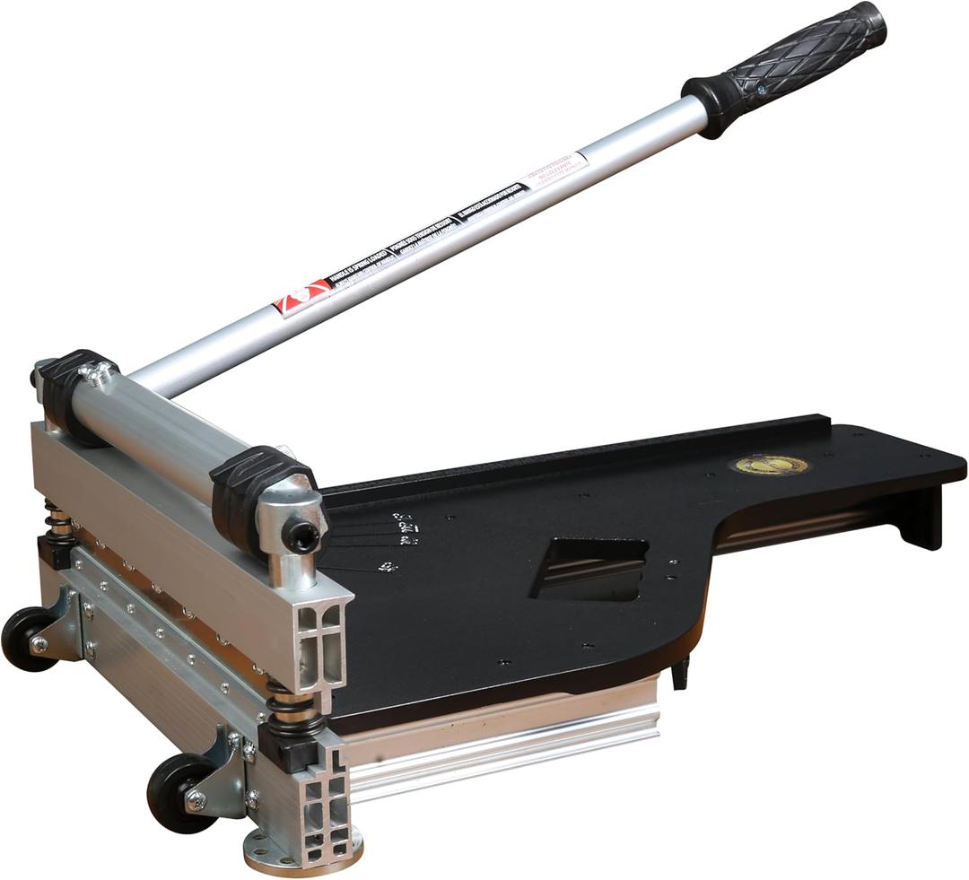 CUTTEREX 13" Vinyl Floor Cutter with wheels - Meet Multi-Angle/Length Cutting, A Flooring Tool also Cuts-Engineered Wood Floor, LVP, VCT, SPC, WPC, Long Life HSS Blade Mounted!