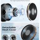 TUNISE Portable Handheld Fan, Portable Fan Rechargeable, 4000mAh, 180 Adjustable, 6 Speed Wind, Display Electricity in Real Time, USB Rechargeable Foldable F an, Quiet Personal Fan as Power Bank
