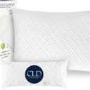 CLD Bed Pillows Cross Cut Memory Foam Pillows,Queen Size Bedding Pillow, Washable Supportive Cooling Pillows for Hot Sleeping, Adjustable Density for Back, Stomach and Side Sleeper Pillow