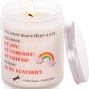 Pet Loss Sympathy Gift - Memorial Care Package for Dog Bereavement, Loss of Pet Remembrance Gift with Inspirational Quote, Personalized Dog Memorial for Grieving Owners (Rainbow)