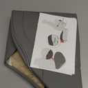 BOPUOVRE Car Seat Cover for Luxury & Comfort - PU Leather, Anti-Slip, Full Wrap Protection with Storage Pocket for Bottom Cushion - Universal Fit for 95% of Vehicles (Gray,1 Piece)