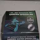 Joeys Sprinkler for Yard, Rotating Garden Sprinkler with 3 Adjustable Arms, Weighted Base, Expandable Connection, Lawn and Yard Sprinklers (Green)