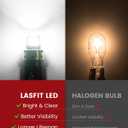 LASFIT 3157 LED Bulb for Reverse Light, 3156 3056 LED Bubs 6000K Xenon White, Super Bright 3057 3047 4114 4157 4057 LED Lights with Projector for Backup, DRL, Only for Standard Socket (2-Pcs)